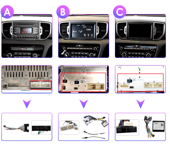 Kia Sportage 16-18 - 9" Radio m. Apple CarPlay og Android Auto – Bilmedie.dk